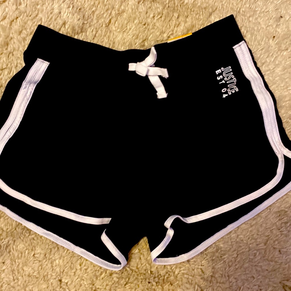 Justice size 14 black shorts